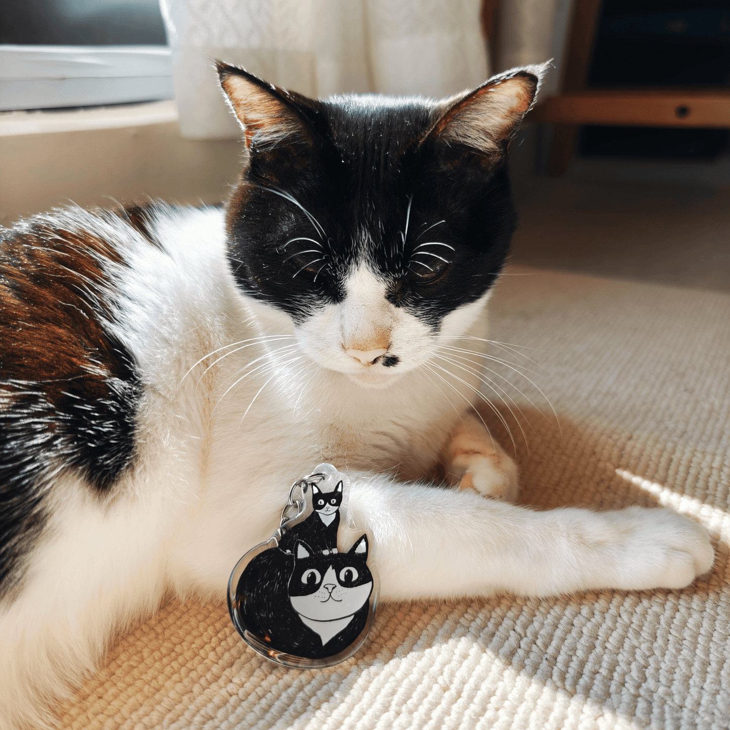 Dad and Baby Keychain