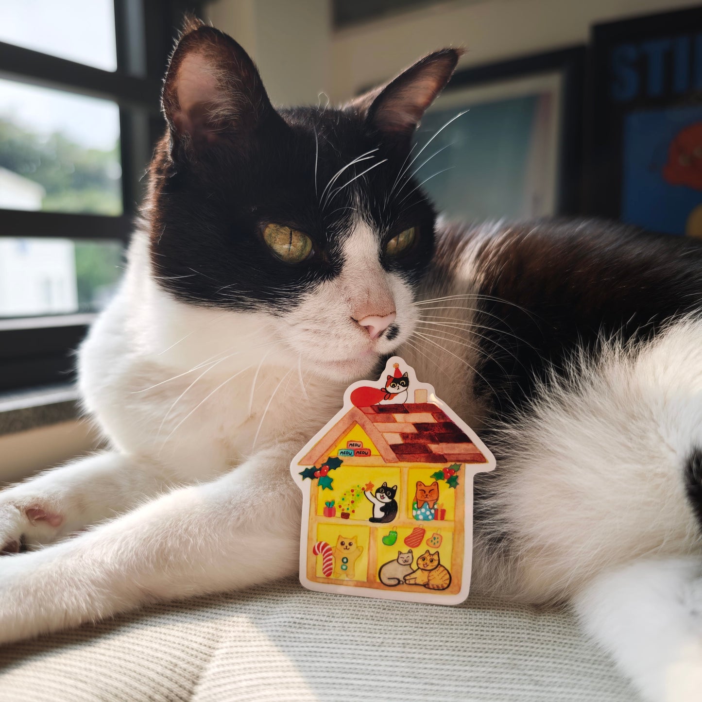 Christmas Cats Sticker