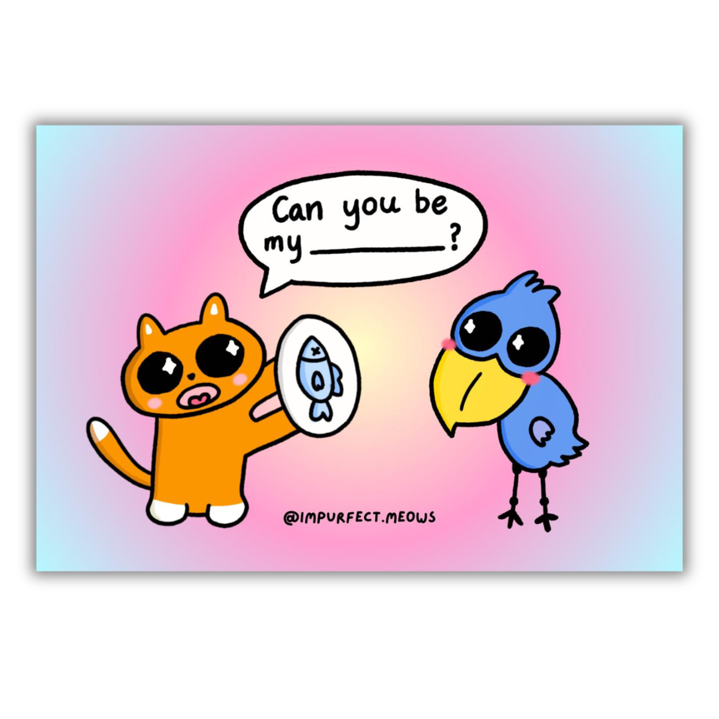 Can You Be My...? Postcard