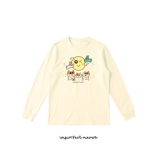 Watching the Moon Long Sleeve Crew Neck