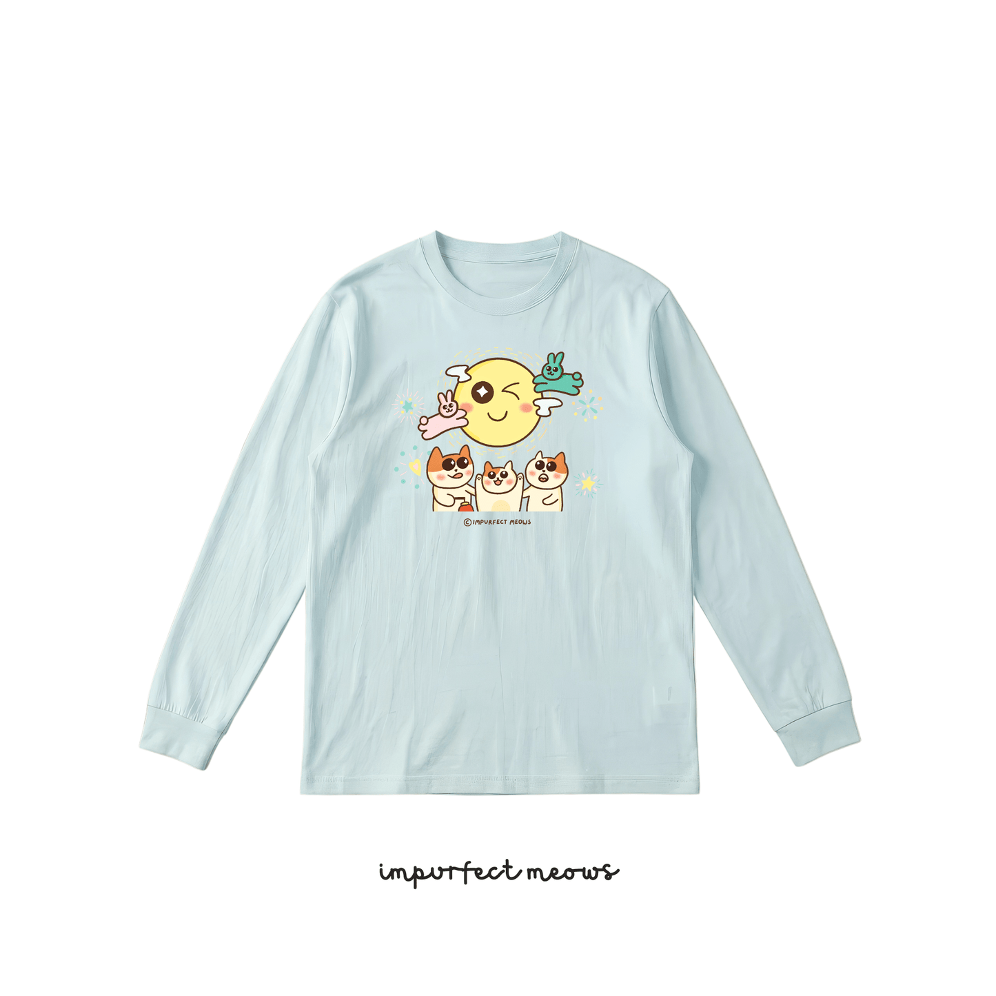 Watching the Moon Long Sleeve Crew Neck