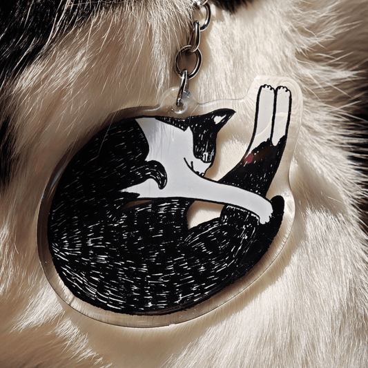 Sleeping Dot Keychain