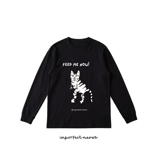 Feed Me Now (Big) Long Sleeve Crew Neck