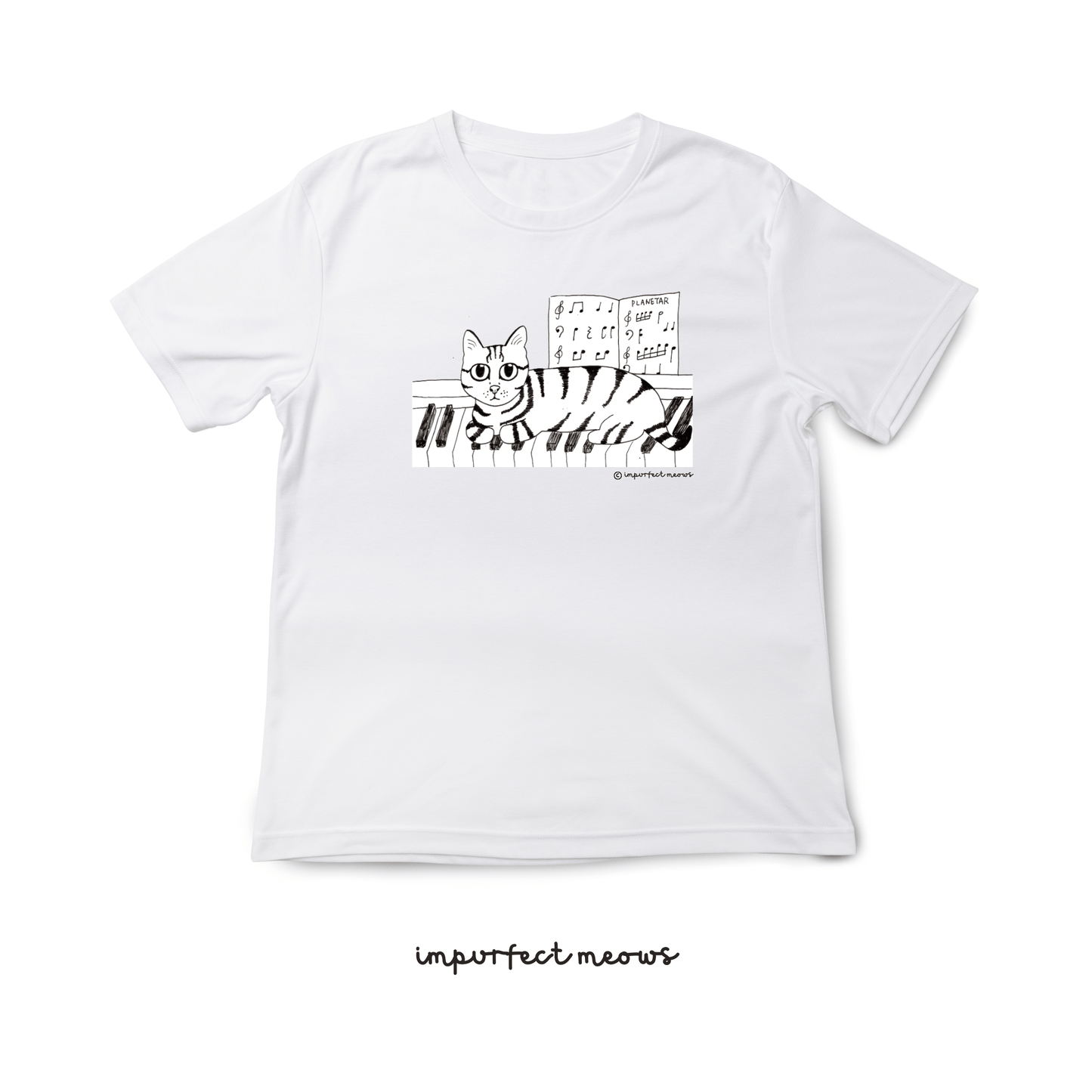 Piano Cat T-shirt