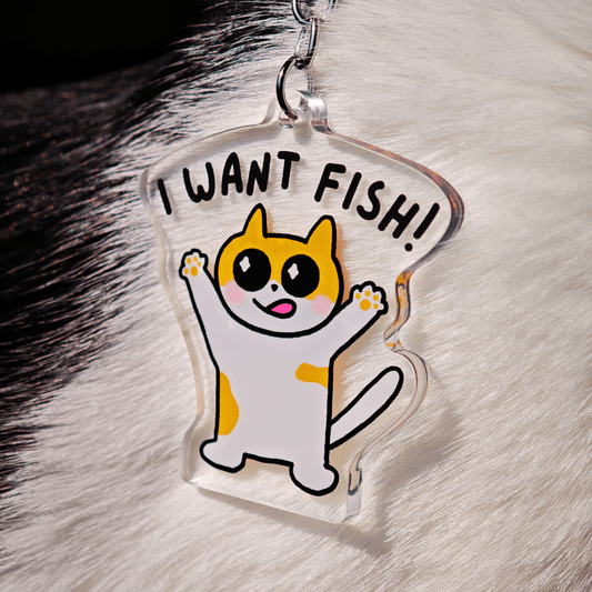 I Want Fish Keychain