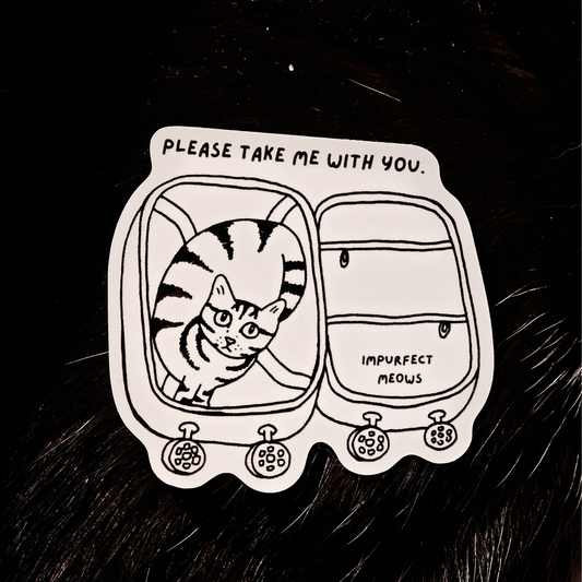 Luggage Cat Sticker