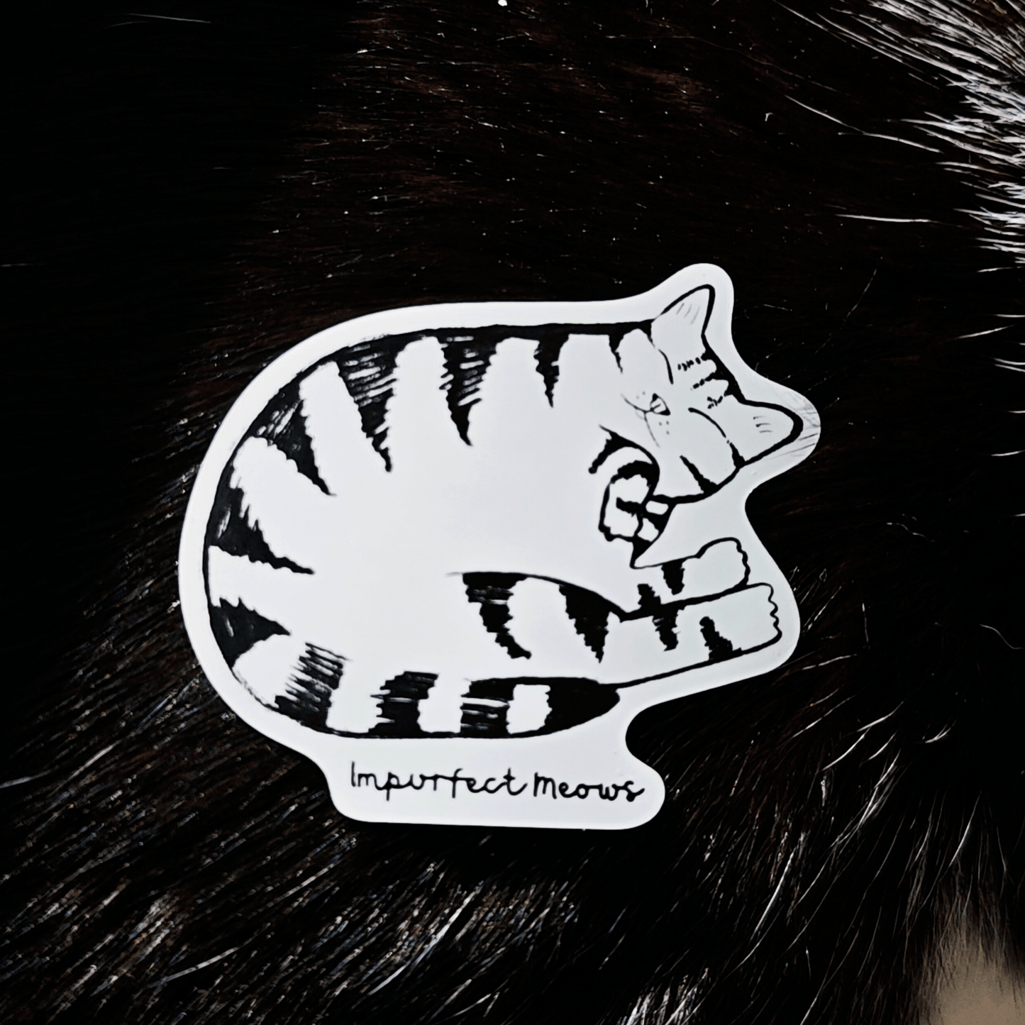 A Ball of Fur Sticker