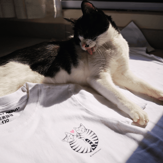 Heart Cats Long Sleeve Crew Neck