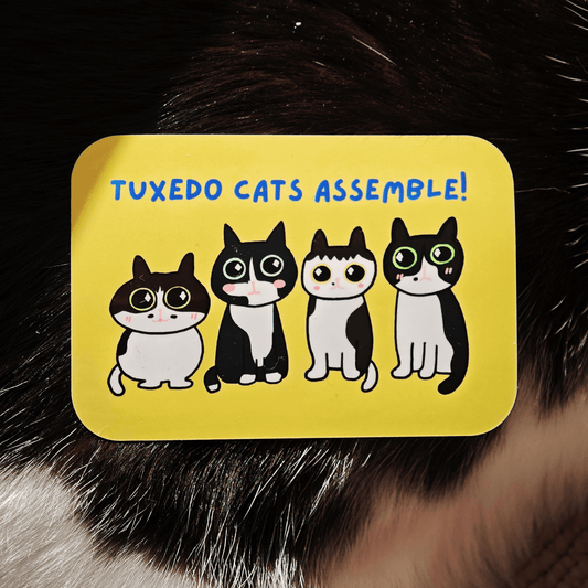 Tuxedo Cats Assemble Sticker