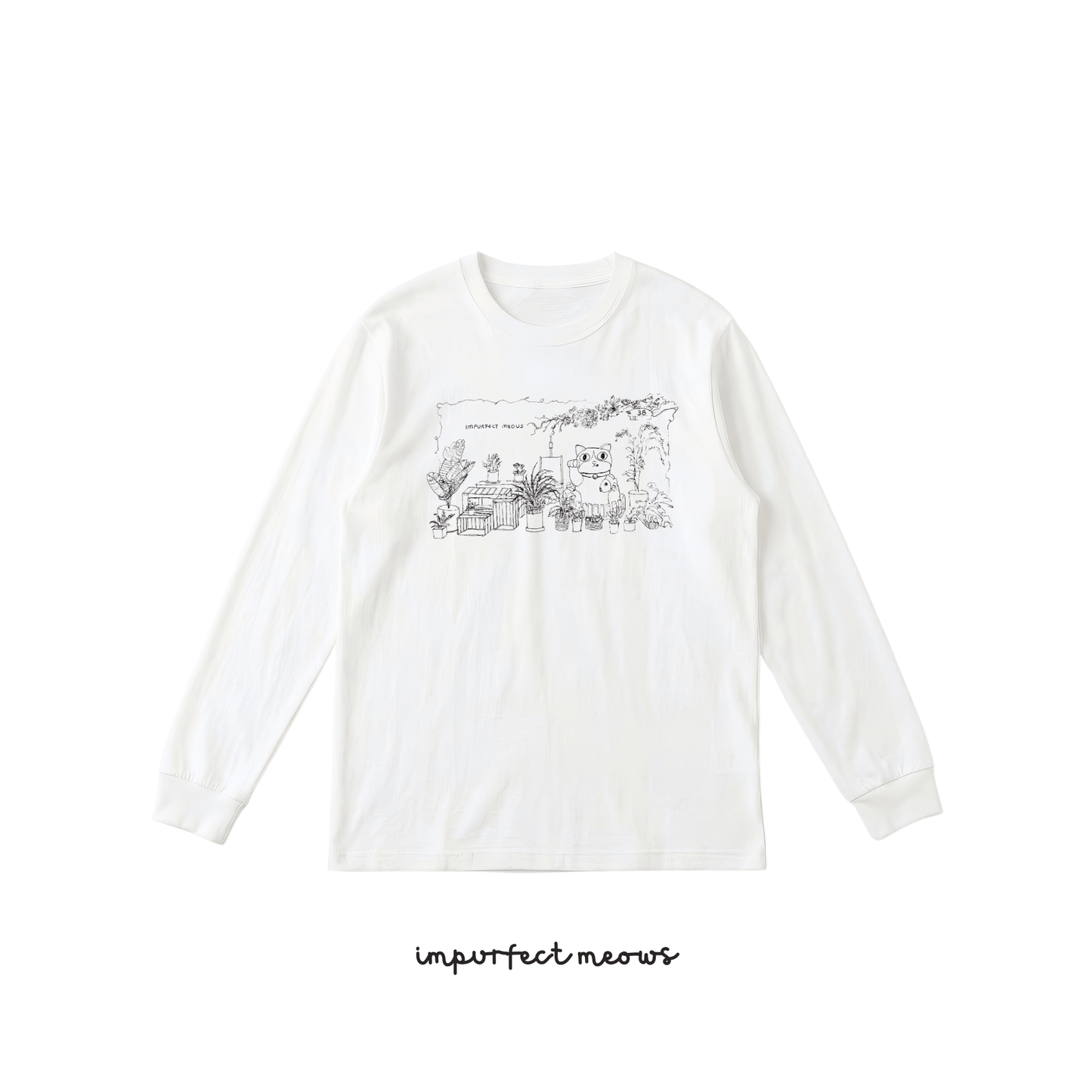 Ma Wan Shop Front Long Sleeve Crew Neck