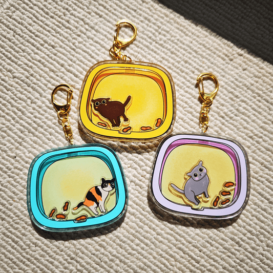 Litter Box Keychain