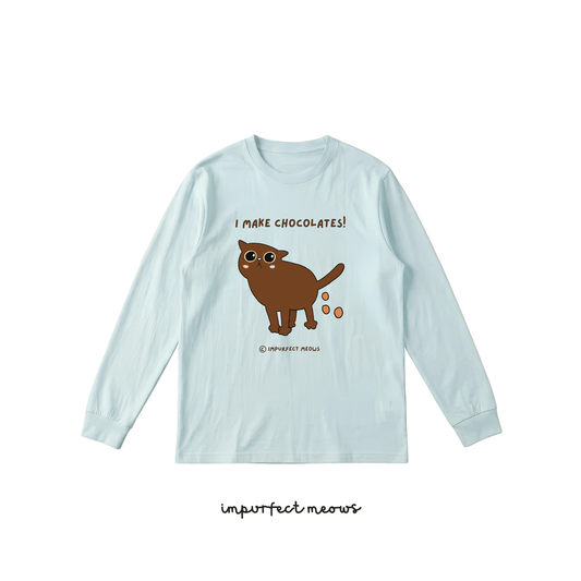 I Make Chocolates Long Sleeve Crew Neck