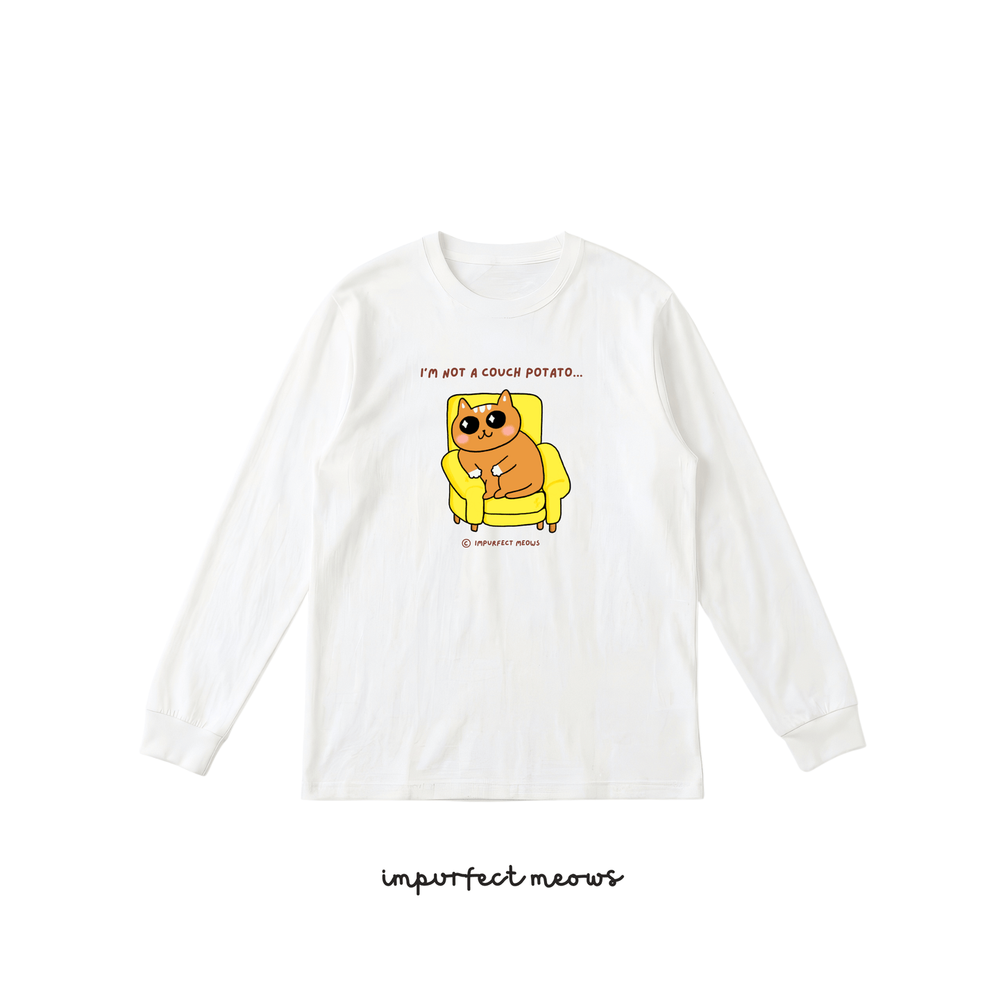 Not a Couch Potato Long Sleeve Crew Neck