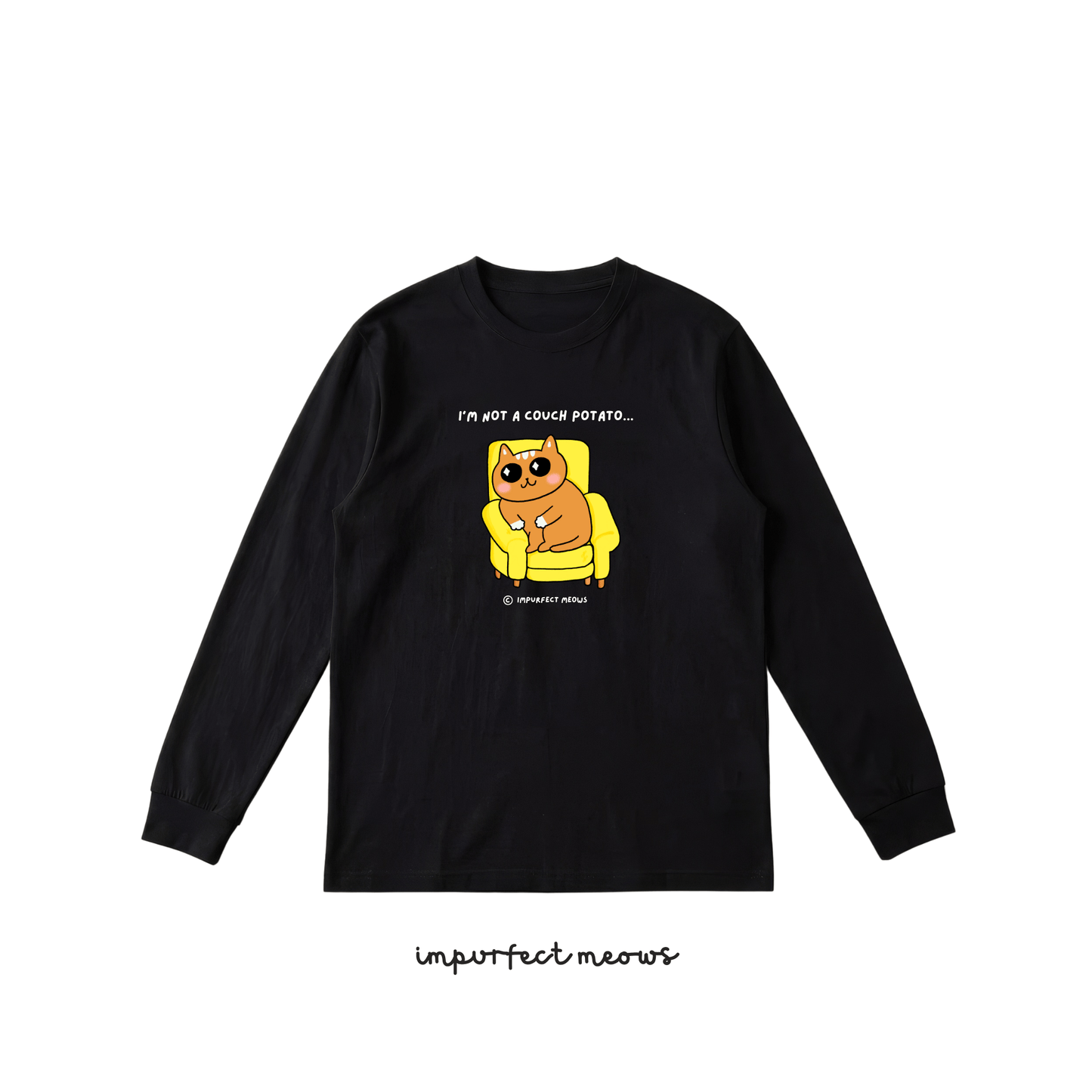 Not a Couch Potato Long Sleeve Crew Neck