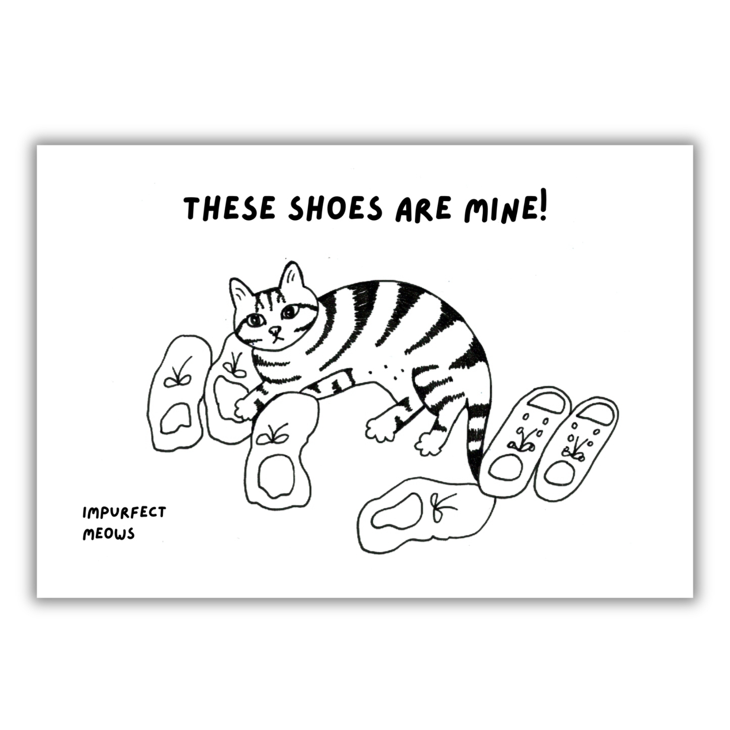 These Shoes Are Mine Postcard